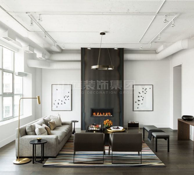 春江花月120m&sup2;工業(yè)風(fēng)風(fēng)格案例