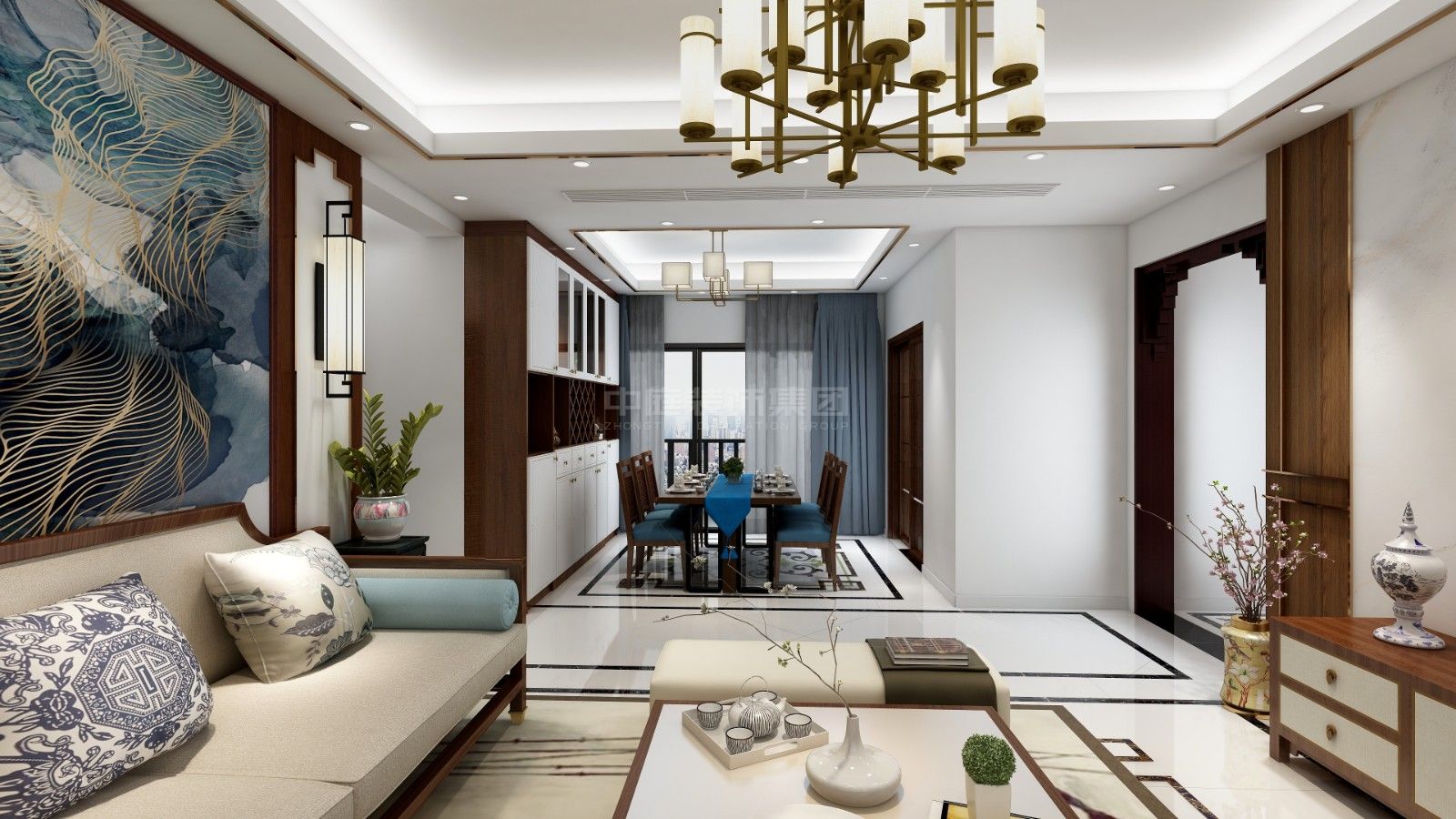 萬(wàn)豐新新傳說135m&sup2;新中式風(fēng)格案例